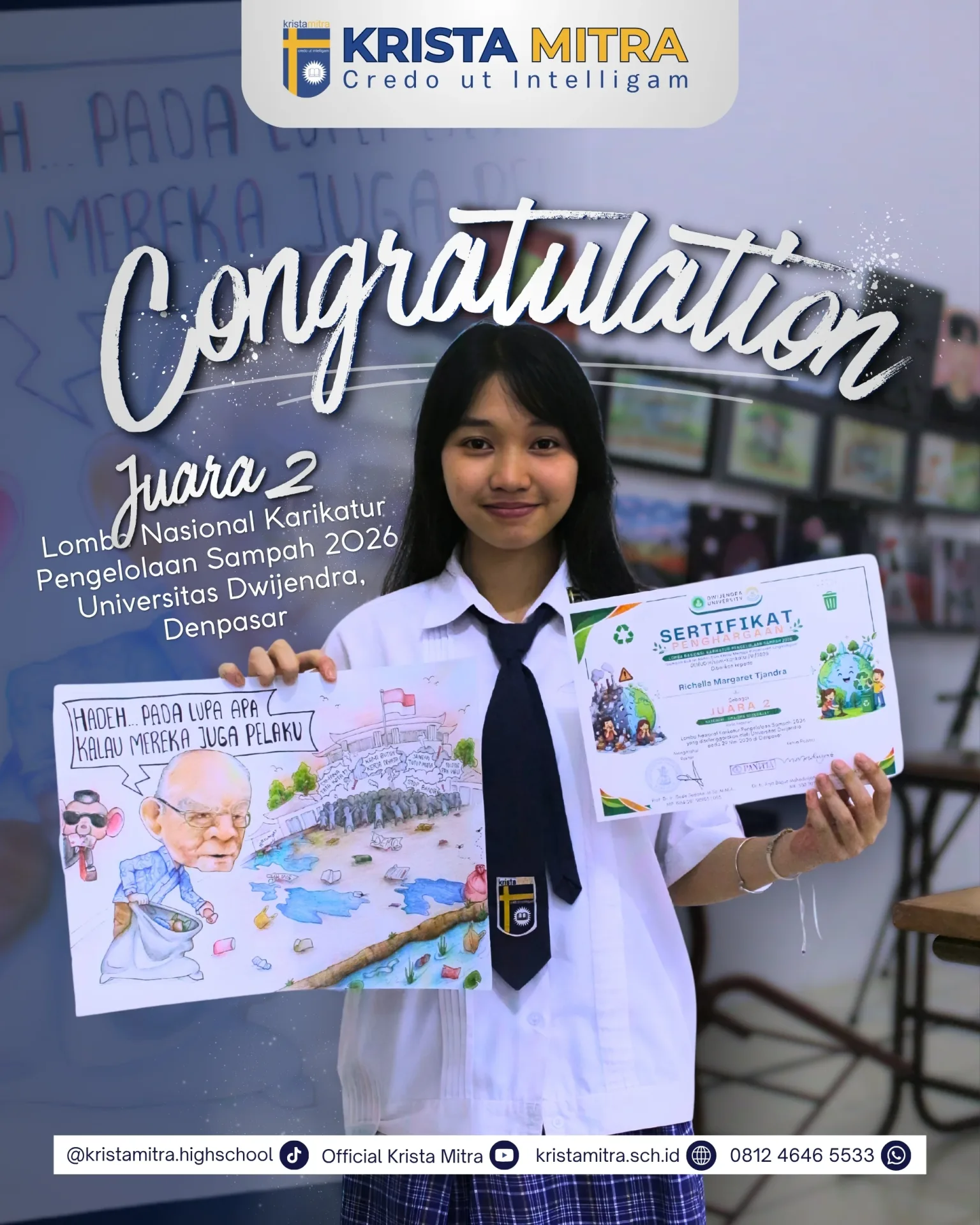 Nasional - Juara 2 Karikatur pengelolaan sampah 2026