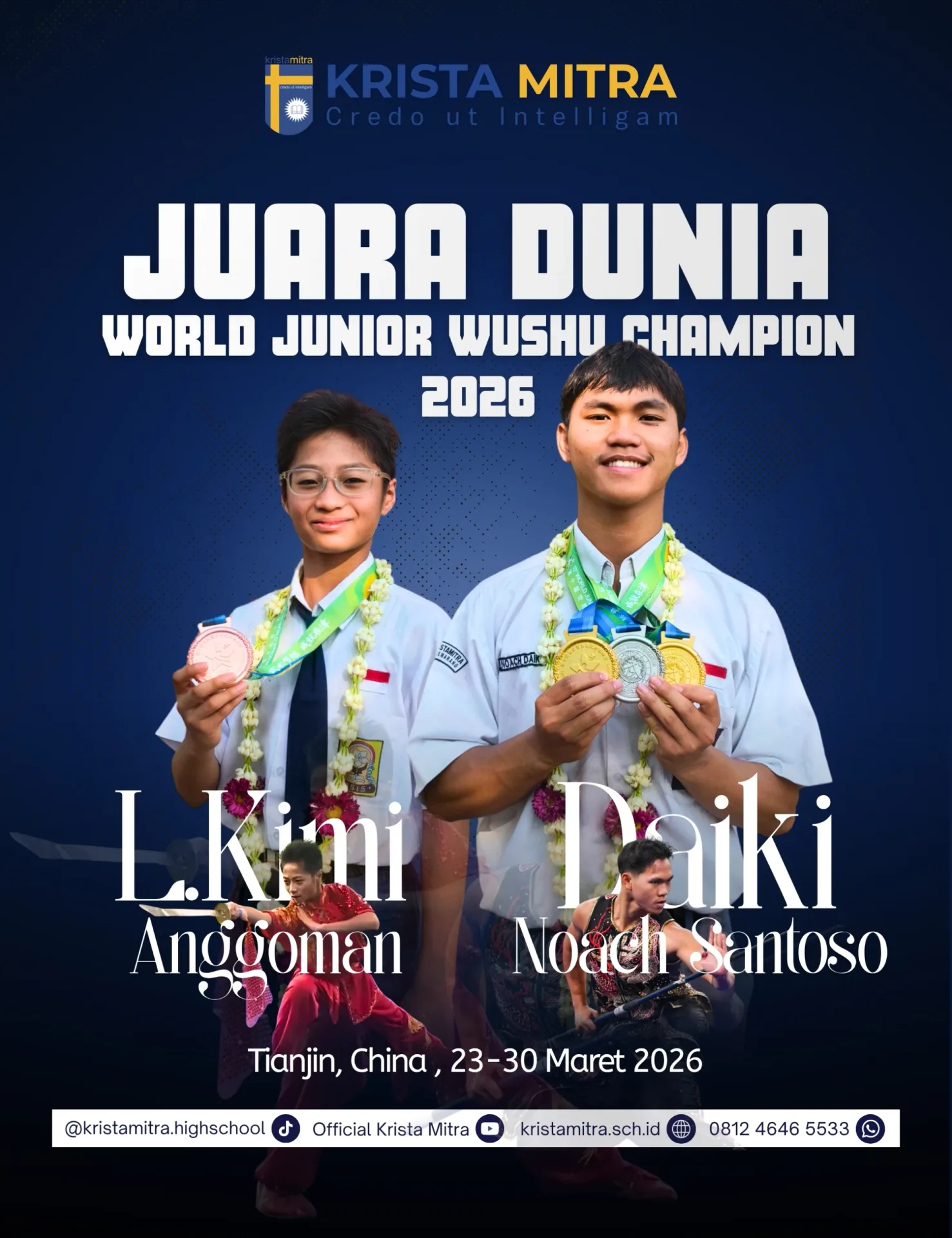 Intenasional - Juara dunia world junior whusu