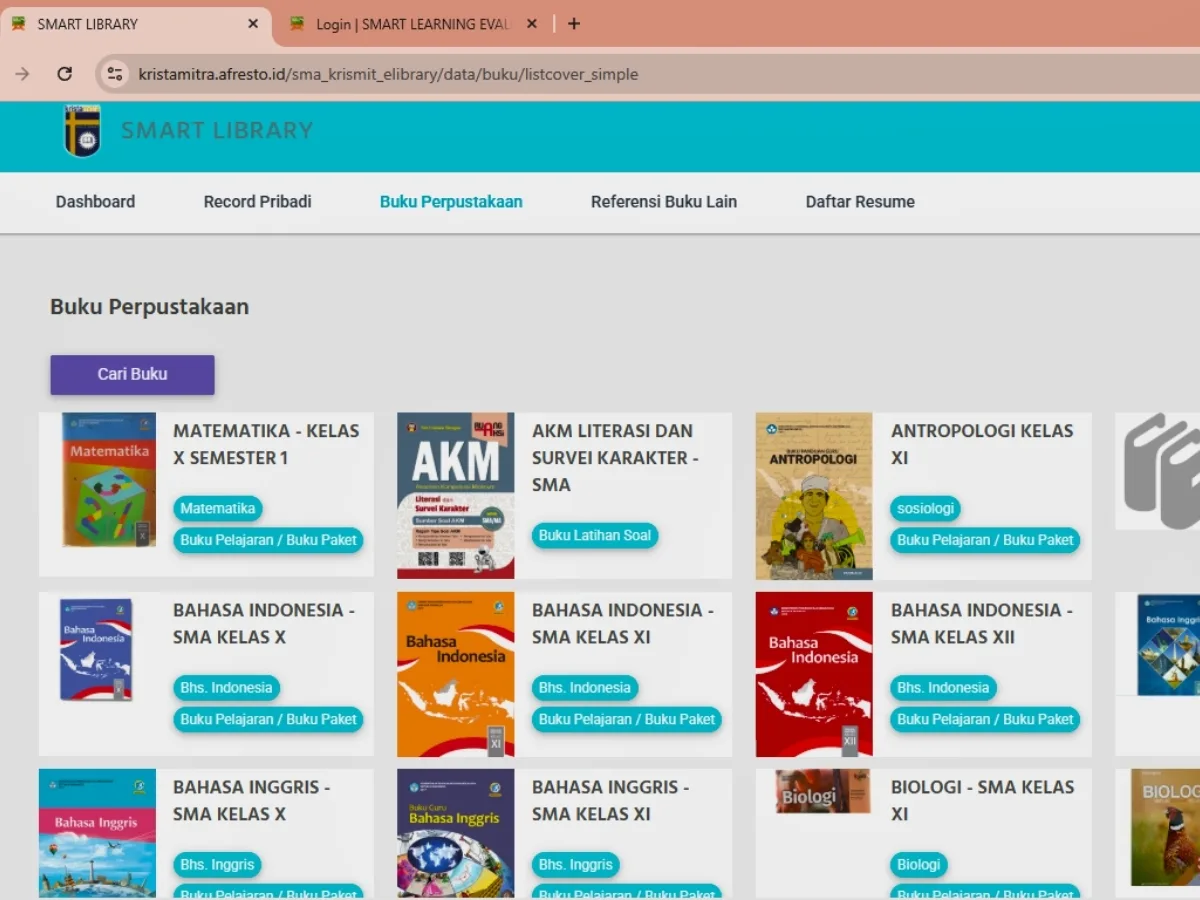 Tampilan LMS 2